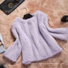 Attractive knitted mink fur coat for sale